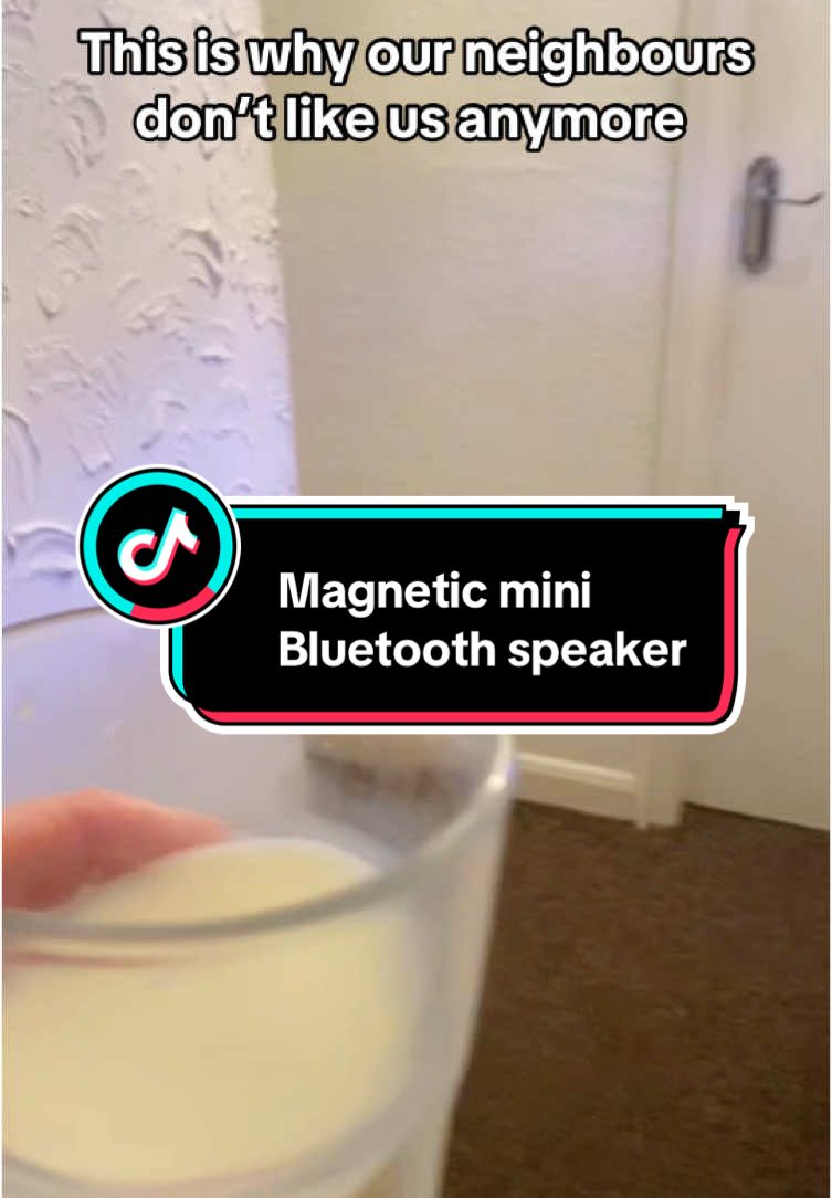 Magnetic mini Bluetooth speaker  #bluetoothspeaker #tiktokmedemebuyit #ad #spotlight 
