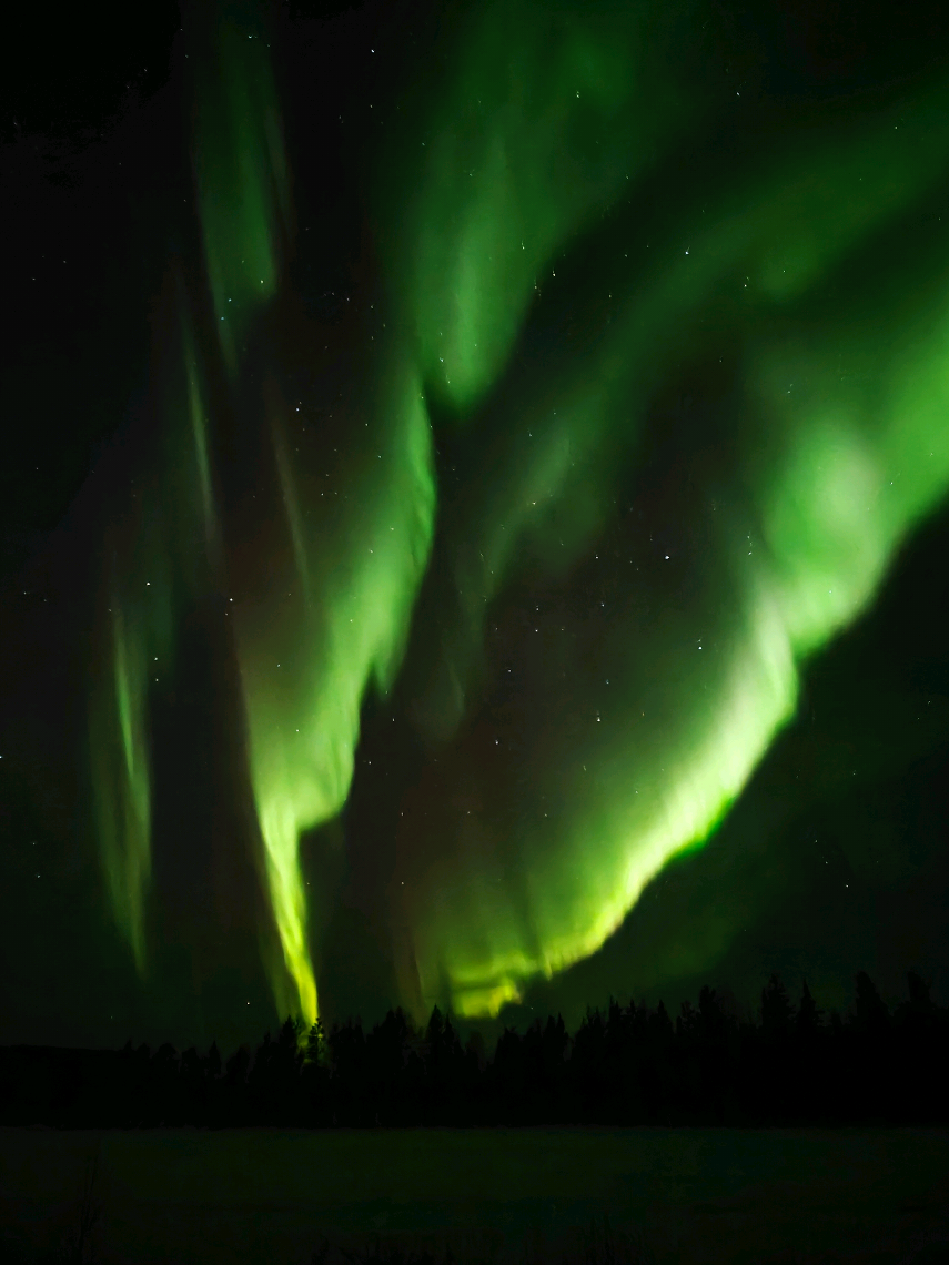 Luonto on ihmeellinen ✨  #lapland #northernlights #auroraborealis #finland 