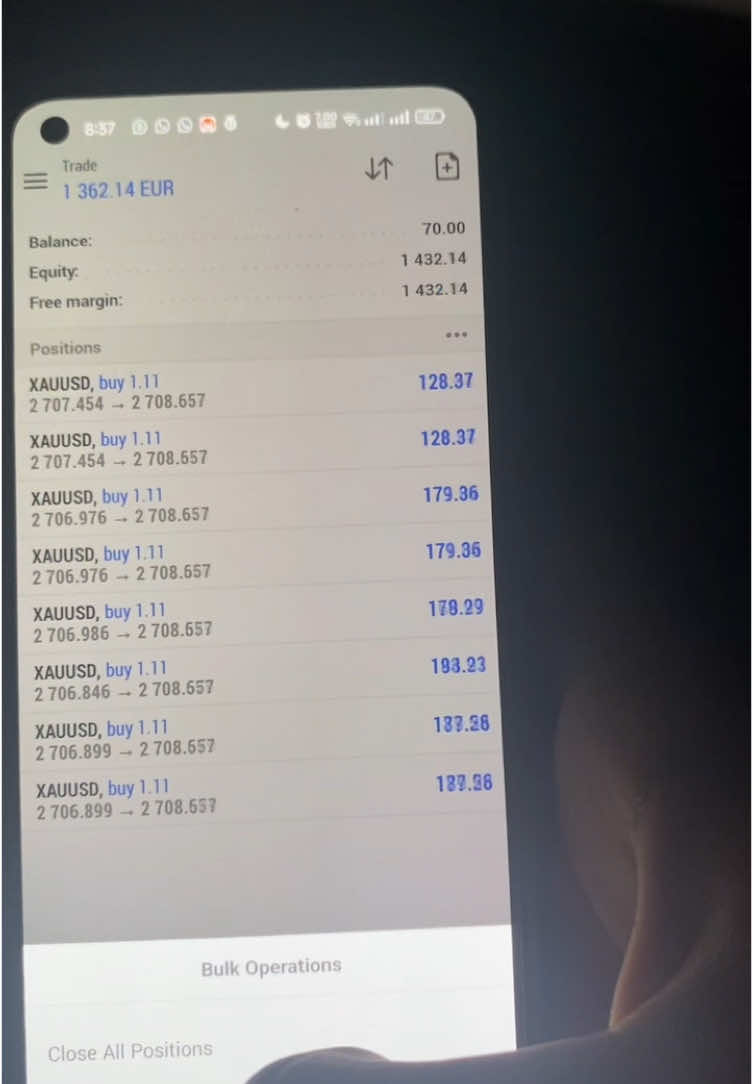 70$ to 1400$ #forexsignals #forextrading #viral #grow #xauusdkiller 