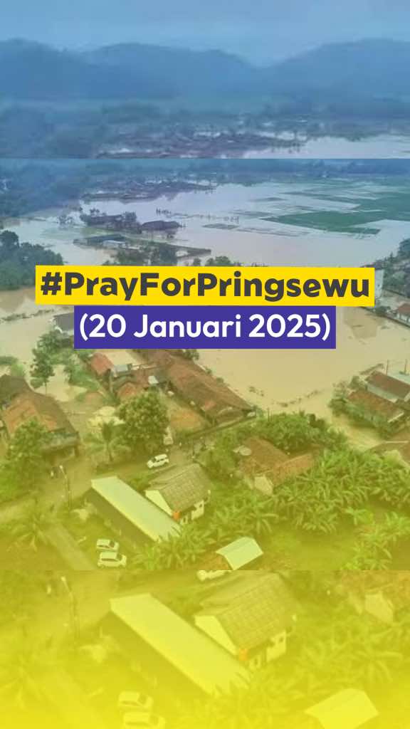 #PrayForPringsewu Derasnya hujan yang disertai angin kencang semalam membuat banjir melanda beberapa wilayah di Pringsewu. Air meluap hingga merendam sawah dan pemukiman warga, Senin (20/1/2025).  Semoga keadaan segera membaik, dan masyarakat yang terdampak diberi kekuatan serta keselamatan. . . Drone/ Ade Fadly #TrendingLampung #Lampungid #BeritaLampungid #Pringsewu #Lampung #Banjir #BmkgLampung #trendingvideo