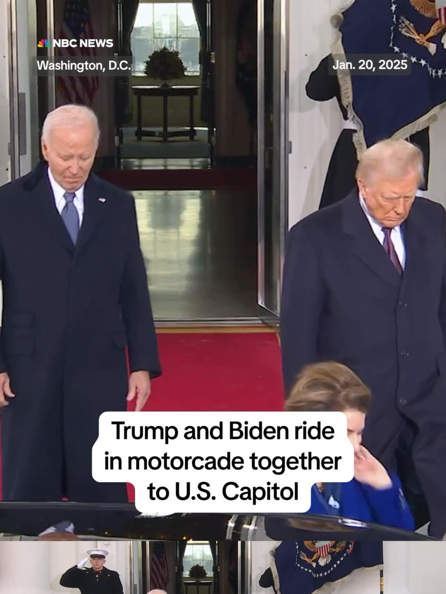 President #Biden and President-elect #Trump follow tradition and depart the White House together to drive to Trump’s swearing in.