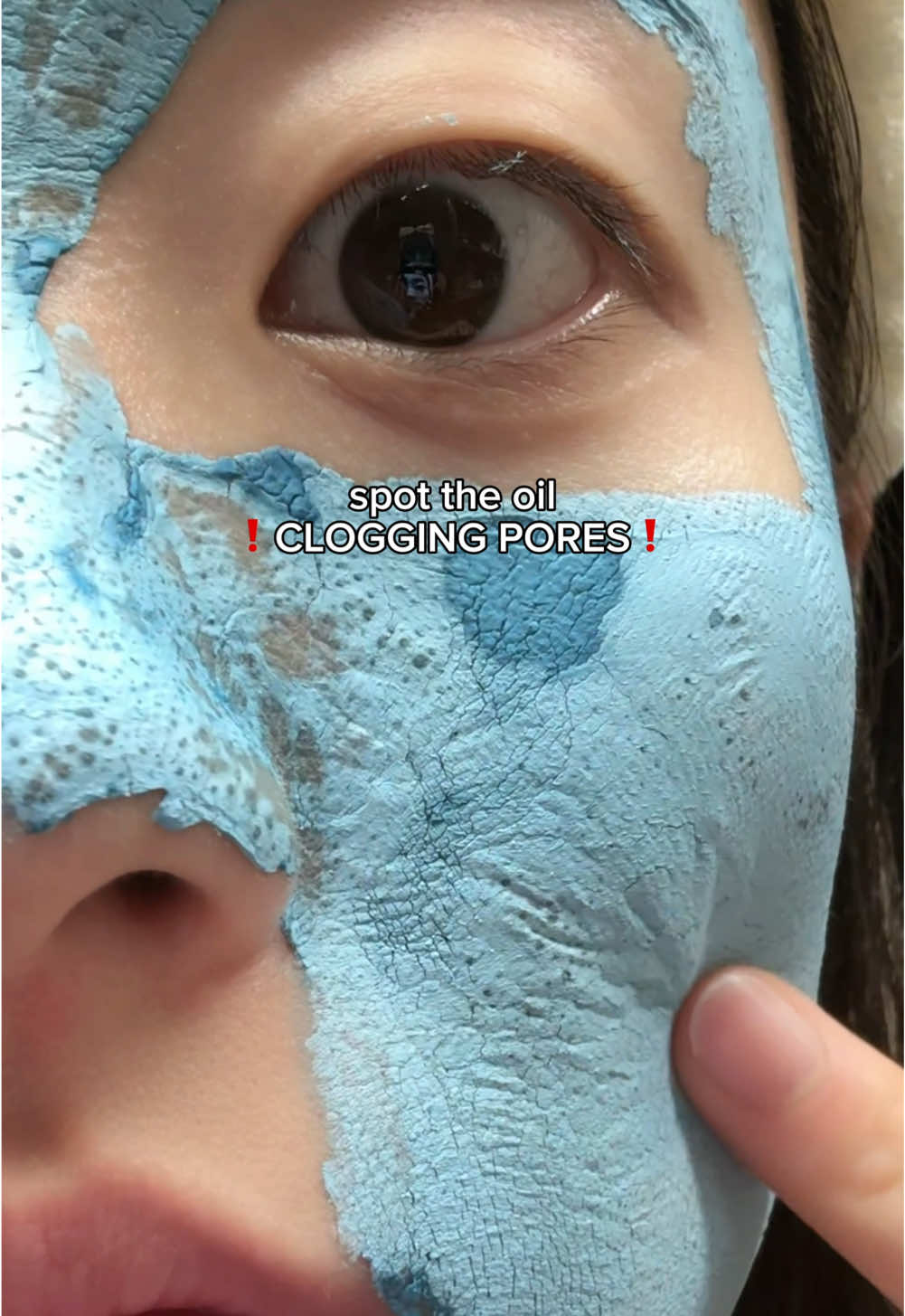 THIS blue mask is my go-to for saving my pores🙂‍↕️💙 #pores #blackhead #claymask #mudmask #texturedskin #cleansingoil #oilcleanser #koreanskincare #kbeauty #medicube #zeroporecleansingoil #zeroporemudmask #oilpulling #porecleansing #fyp @Medicube Global  
