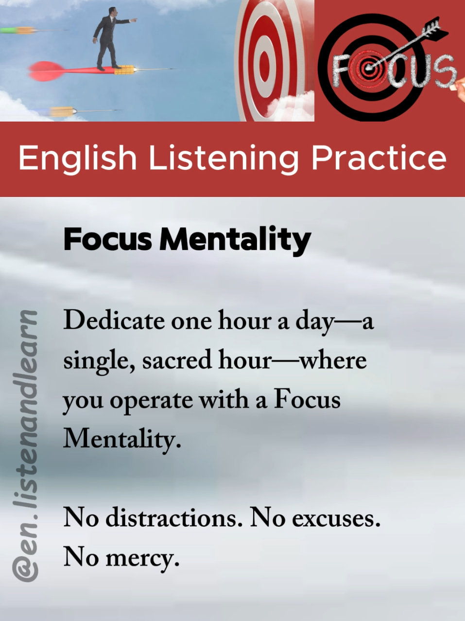 Focus Mentality  Improve your English skills by English listening 🎧 and speaking 🗣️ practice by English narration and short story  #englishlistening #englishspeaking #englishlearning #dailyenglishpractice #speakenglishfluently #focusmentality #focuson #nodistractions 