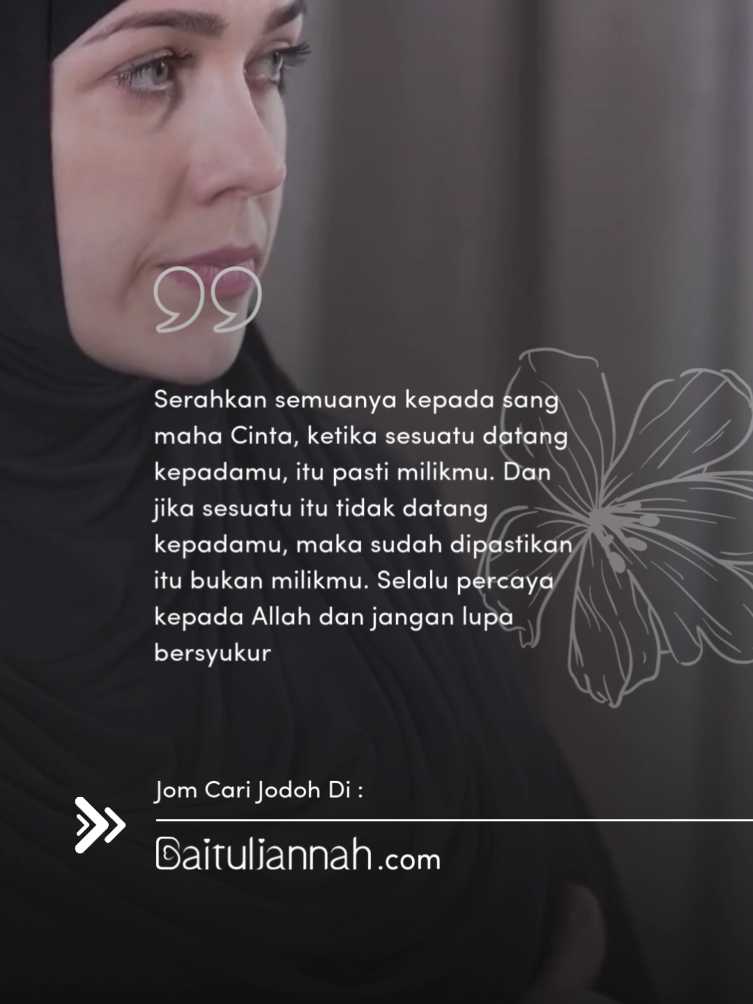 Jodoh itu perlu dicari, usahalah mencari jodoh di Baituljannah.com