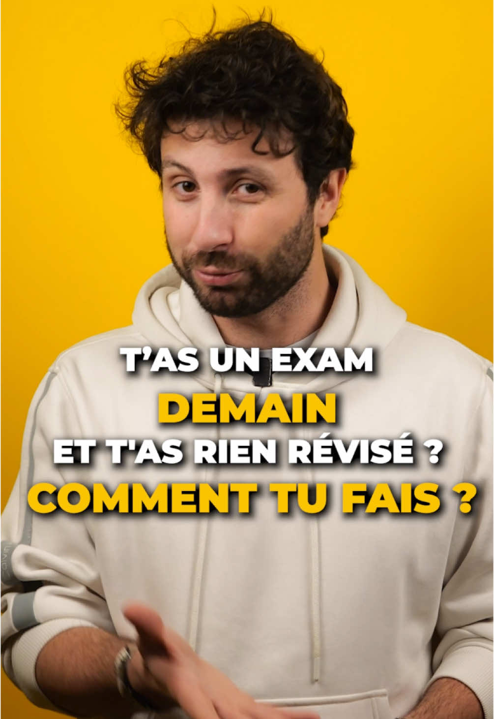 T’as un exam demain ? Bah fais ça ! #motivation #cours #revision #astuce #etudiant #conseil #studytok #exam #cestlamerde