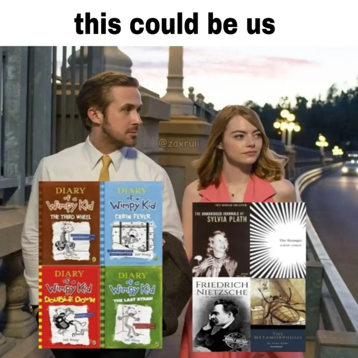 #wimpykid #diaryofawimpykid #diaryofawimpykidedit #sylviaplath #nietzsche  #couldbeus #couple #lalaland #lalalandedit #ryangosling #kafka #franzkafka #books 