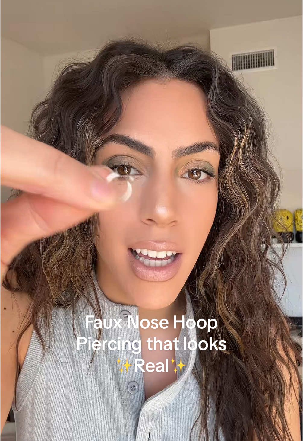 No more unnecessary piercing bumps! This fake nose ring piercing that looks real is so much easier than going to get it pierced! @Pierce and Tat  #nosering #fauxnosering #noseringhoop #nosehoops #fauxpiercing #nosepiercing #hoopnosering #goldiewelry #tiktokshopfinds #tiktokshopmademebuyit #tiktokmademebuyit #newyearnewaura #tiktokshopmusthaves #tiktokshopjumpstartsale #tiktokshoploveatfirstfind 