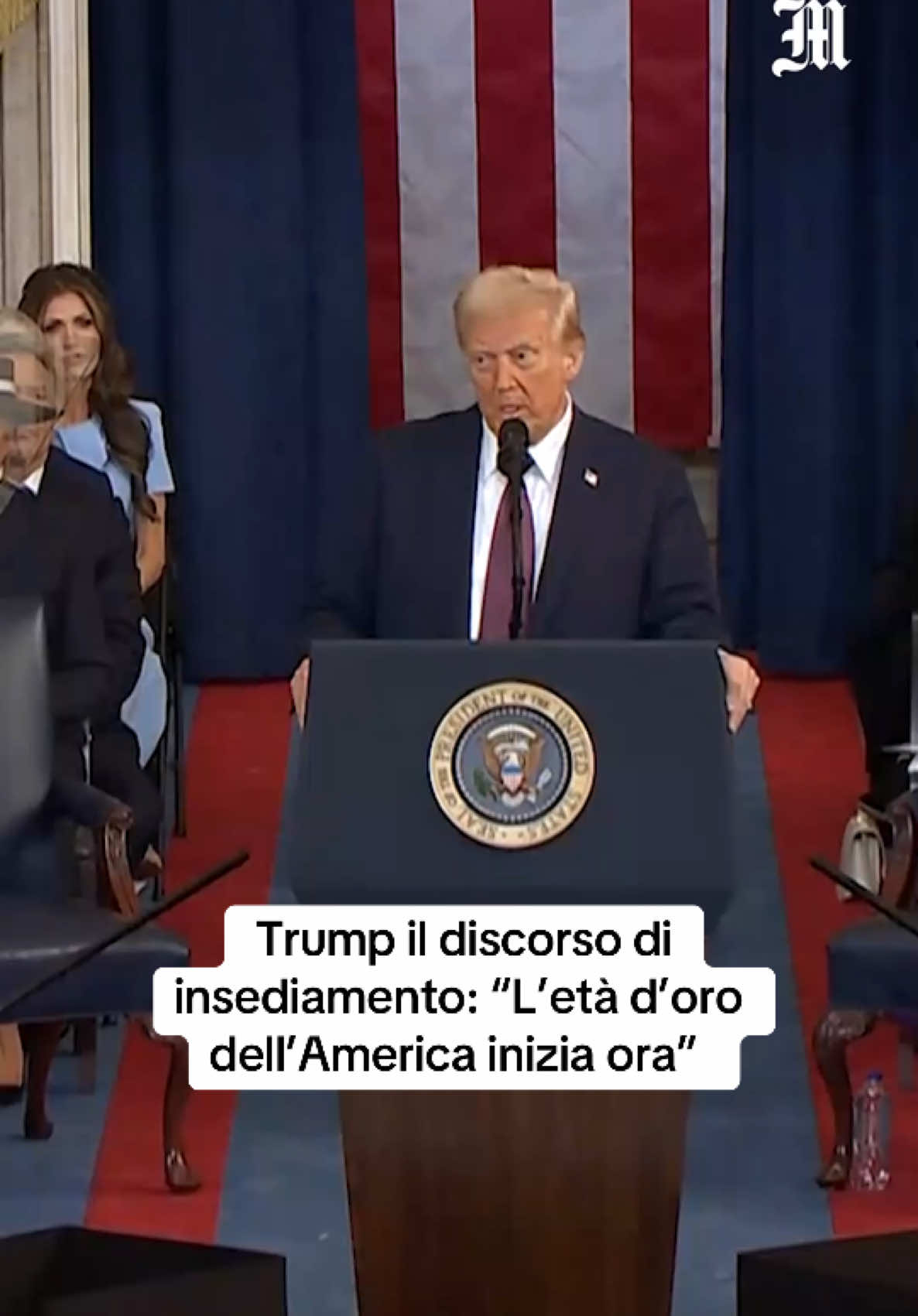 «L'età dell'oro dell'America inizia oggi». Sono le prime parole del presiente Usa Donald Trump dopo il giuramento. «L'età dell'oro comincia ora, il nostro Paese fiorirà e metterò sempre al primo posto l'America», le sue parole. . . . [#IlMessaggero] #donaldtrump #oro #trump #usa #maga #politica #mondo #esteri #notizia #discorso 