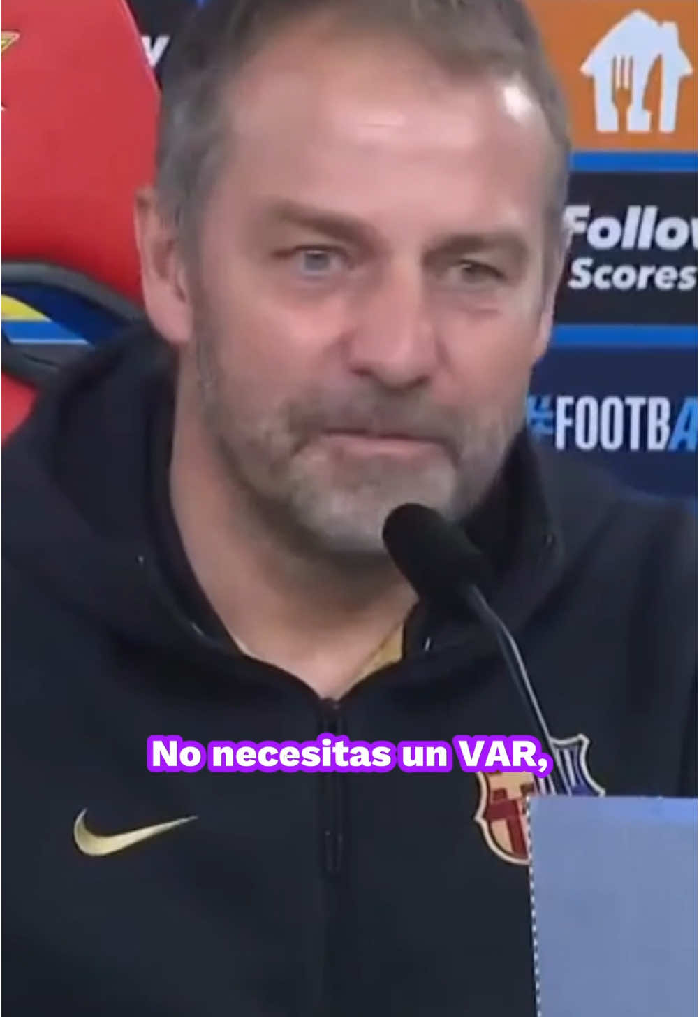 🗣️ Flick tiene clara su respuesta sobre la última polémica del Barça.  El técnico del Barcelona habló en rueda de prensa sobre el posible penalti a Koundé contra el Getafe.  💬 