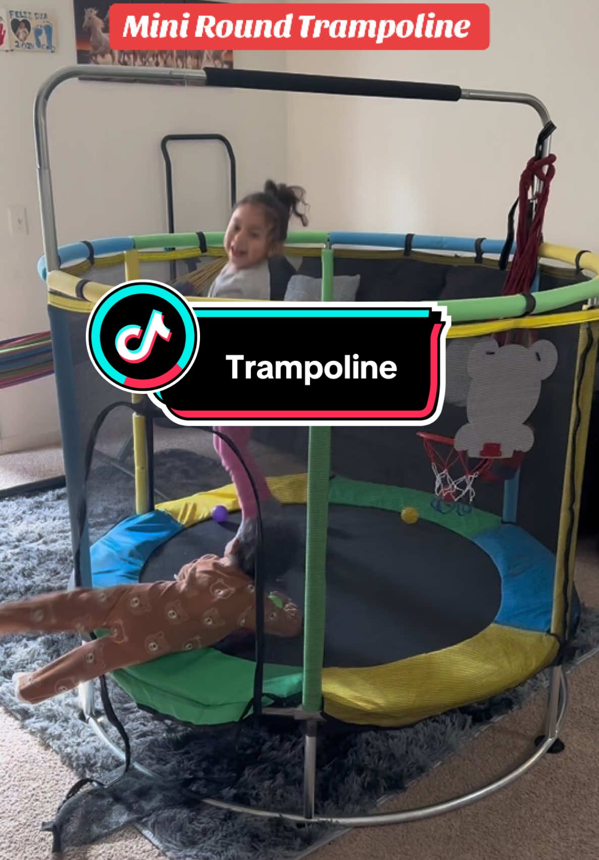 UBEEKOO Mini Round Trampoline  #trampolin #minitrampoline #cosasdeniños #niños #niñosfeliz #momlife #MomsofTikTok 