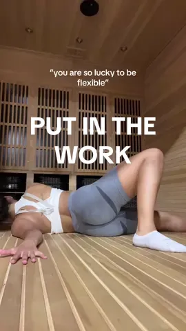 It is putting in the effort, not lucky 😋 #mobilitytraining #mobility 