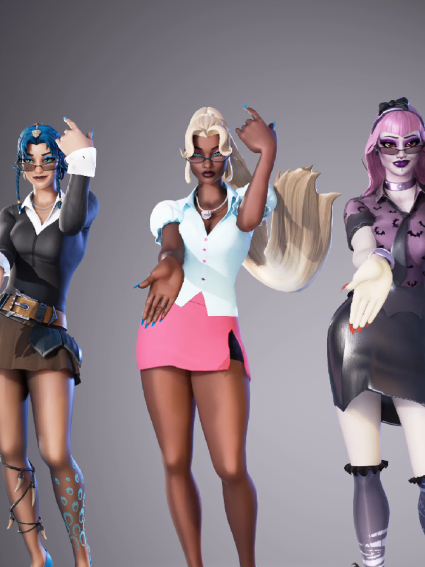 They're pretty, lucky and paid!! ⭐️🦕🦇  #fortnite #fortnitegame #fortnitedances #fortnitedance #fortniteskin #fortniteskins #fortniteemote #fortniteemotes #fortniteart #fortniteconcept #fortnite3d #officesiren