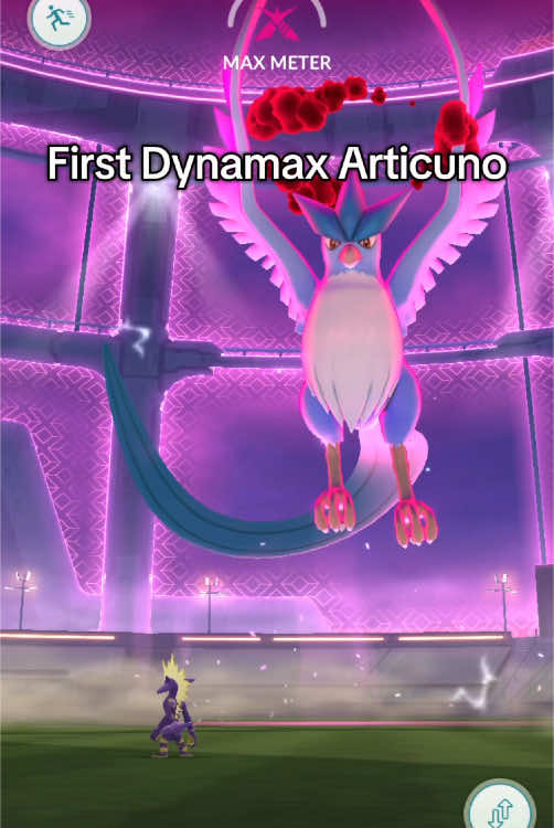 Battling and catching my first Dynamax Articuno! #pokemongo #articuno #dynamax 