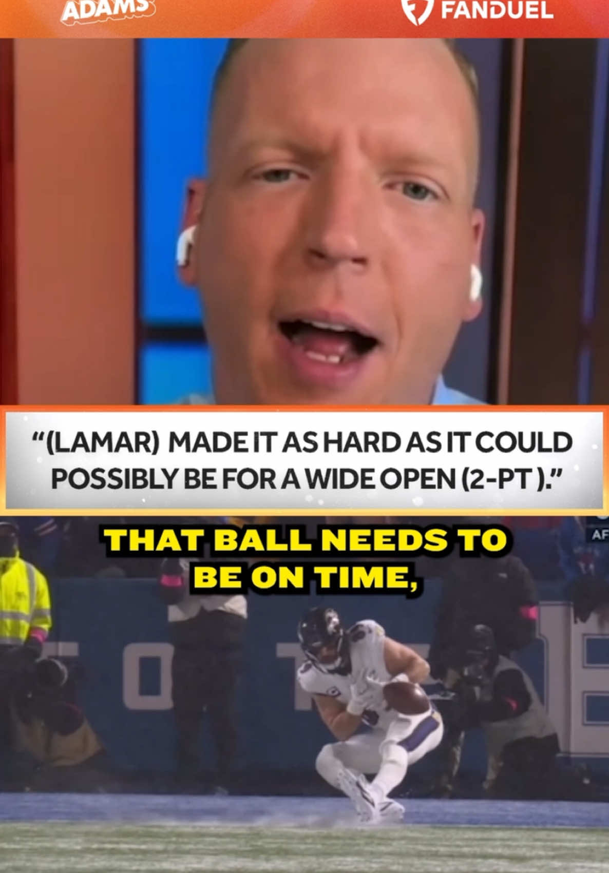 @Chris Simms on why the Mark Andrews drop was more on Lamar Jackson than we think 👀🔊 #lamarjackson #drop #markandrews #ravens #baltimore #oops #snow #buffalo #bills #ravensflock #fyp #fypシ @heykayadams 