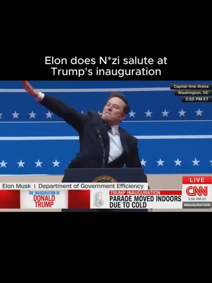 Elon just went mask off and did a N*zi salute at Trump's inauguration... #donaldtrump #politics #news #elonmusk