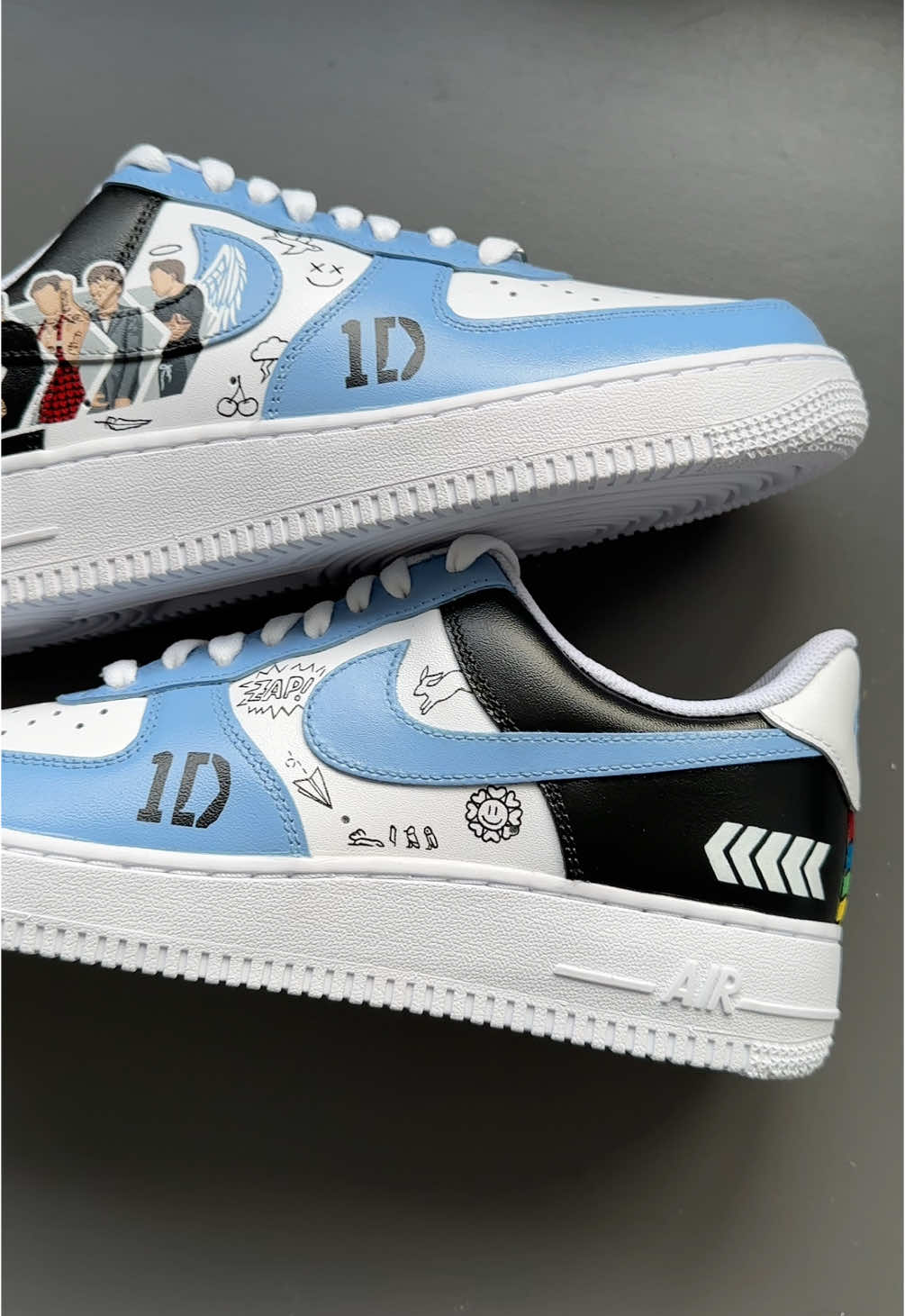 🎧🫐🪩🧊🤍 #onedirection #1D #liampayne #louistomlinson #niallhoran #zaynmalik #harrystyles #customshoes 