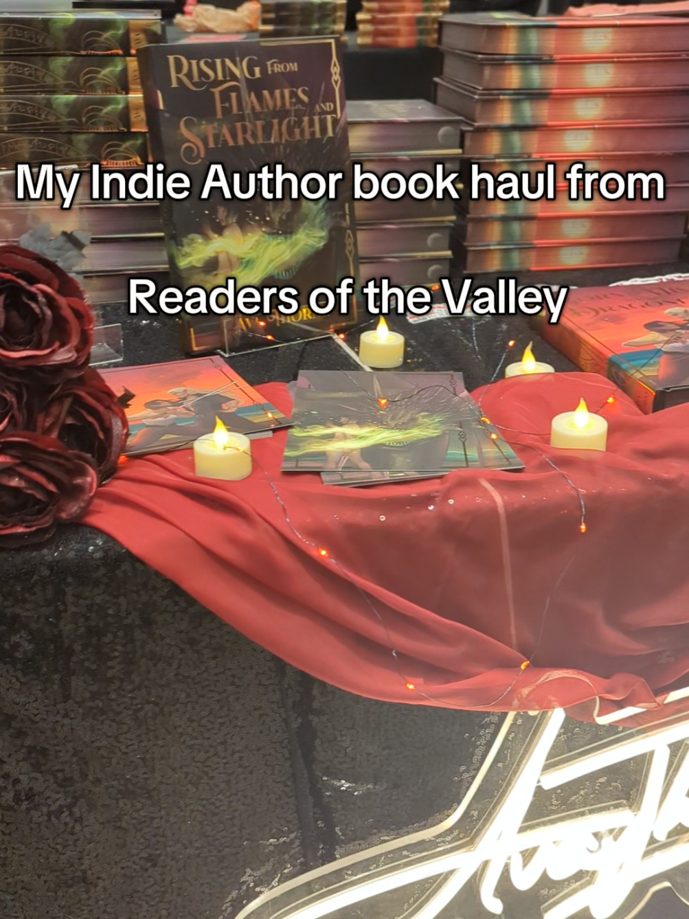 This is your sign to support your local book fairs and small indie authors. Look at these gorgeous books and art! Trad could never.  . it's definitely giving the scholastic book fair but all grown up.  Books from: @Kalista Neith 🖤💋🔪  @cwroseauthor  @K.M. Davidson | Indie Author  and many others ❤️ #indiebooks #sprayededges #specialeditionbooks #bookfair #romantasy #darkfantasyromance 