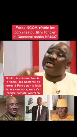 Le criminel foncier, c’est bien lui. La verité finira par tomber et tu tomberas aussi Nokoss.👏👏👏#mackysall #avecmackysall #mackysallpresident #pourtoutlemonde 