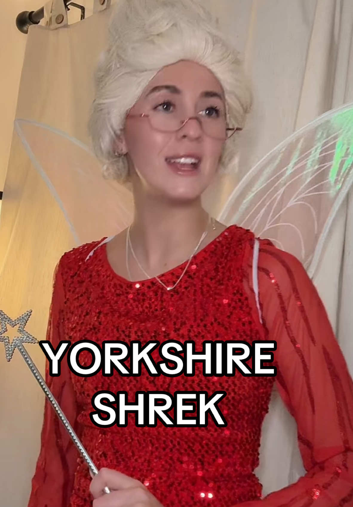 Replying to @Emma Rhiannon put it in c minor #shrek #shrek2 #fairygodmother #ineedahero #yorkshire #accent #british #cosplay #comment #reply 