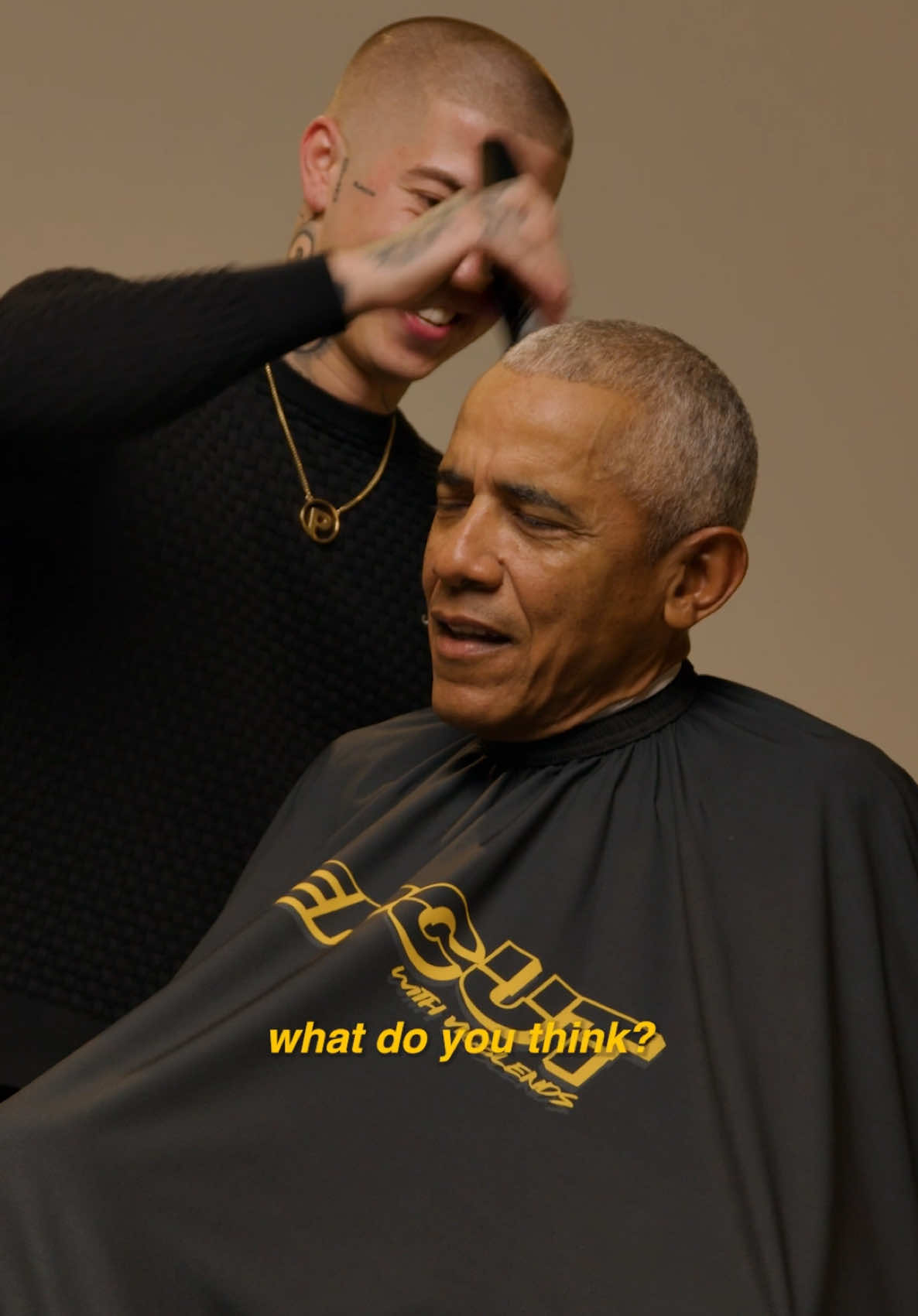 In honor of it being inauguration day, heres a look back at when I gave Barack Obama a haircut on my show @DeepCut Podcast 🙏🏼💈 Follow me for more!