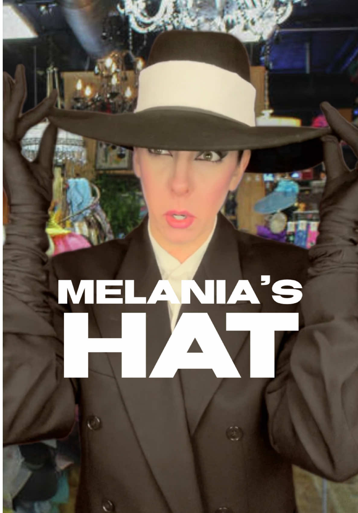 Melania’s hat is Donald Proof. #donaldtrump #melaniatrump #inauguration 