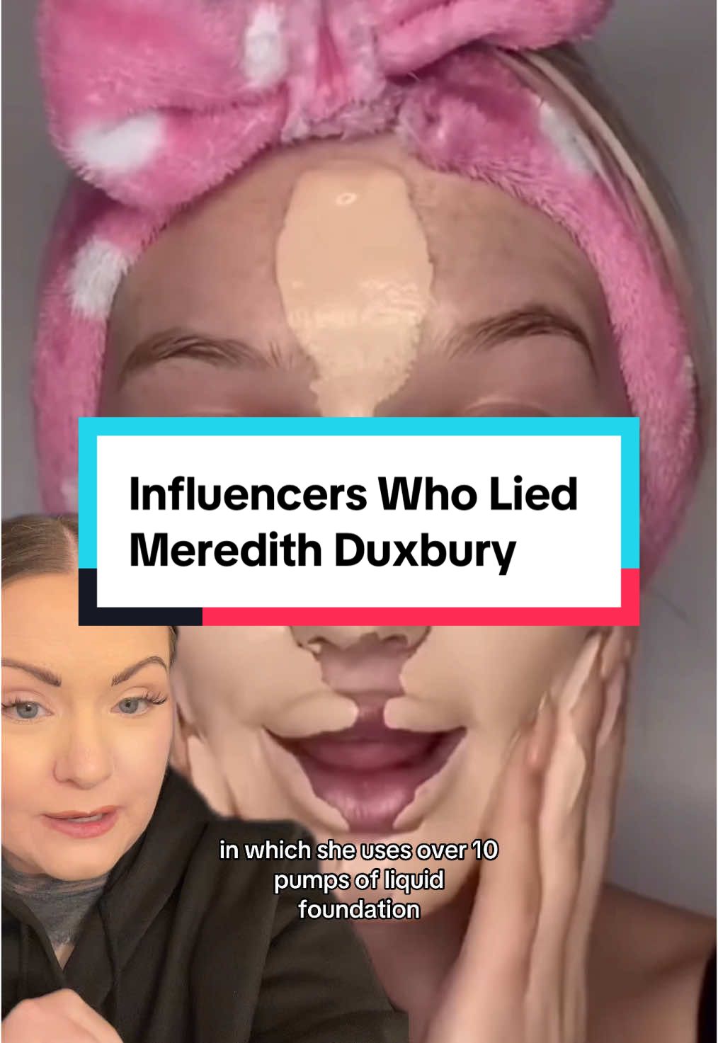 Influencers who lied about what they built their platforms on Meredith Duxbury #tiktoktea #newsstory #influencers #meredithduxbury #greenscreenvideo #greenscreen 