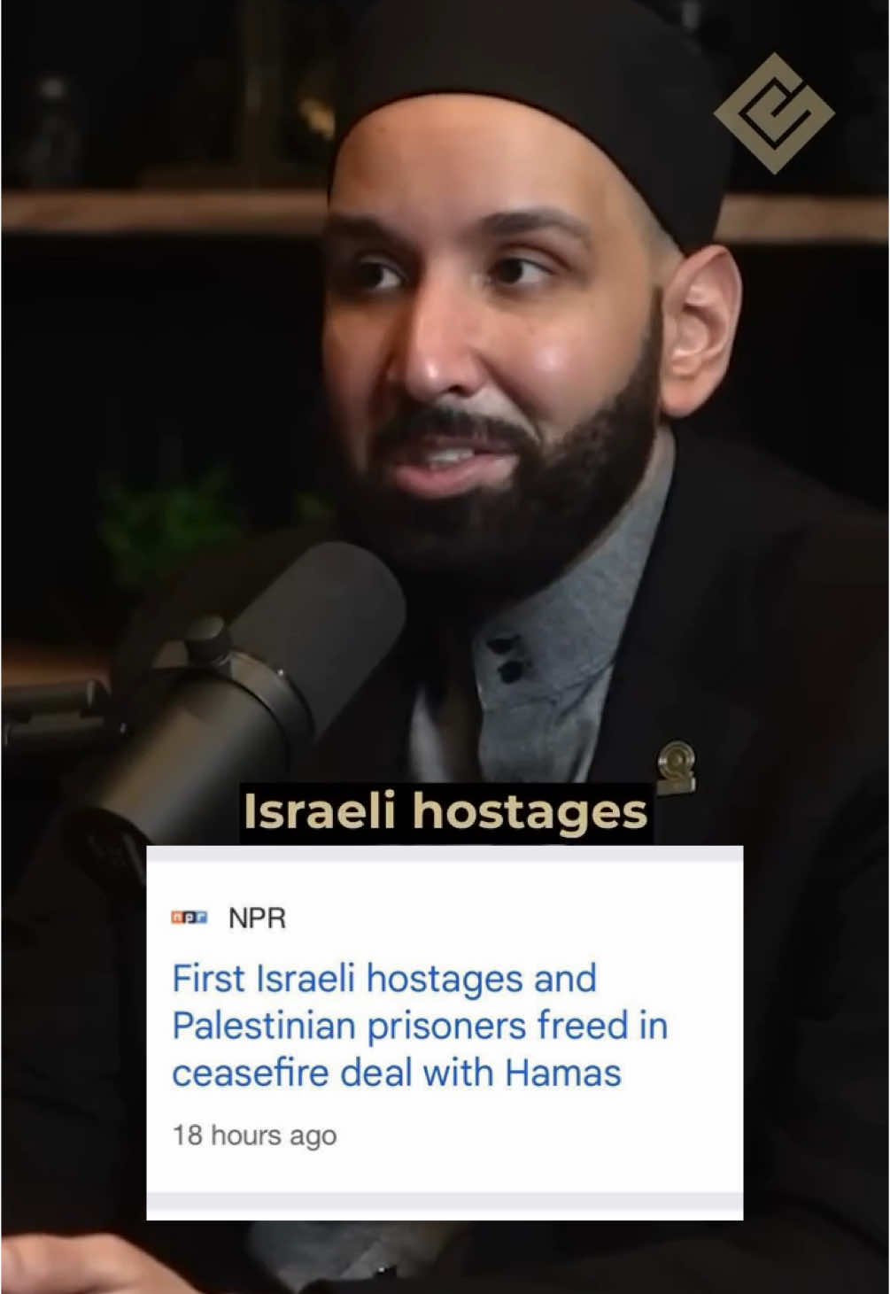 Israeli hostages and Palestinian prisoners? Every Palestinian that lives under occupation is a hostage. #ceasefire 