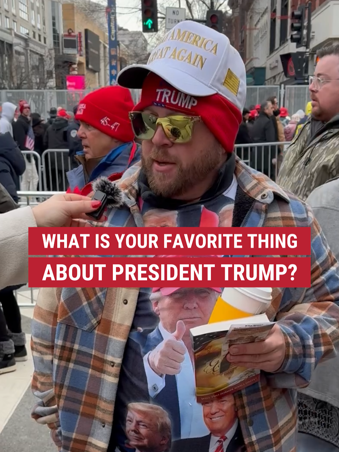 TRUMP IS BACK: The president's supporters are flooding the streets of D.C. — and they're proud to say what they love most about America's new president.