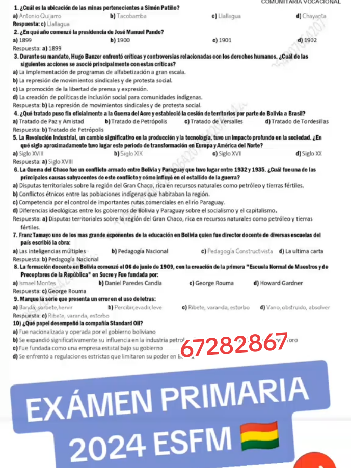 Examen  2024 ESFM