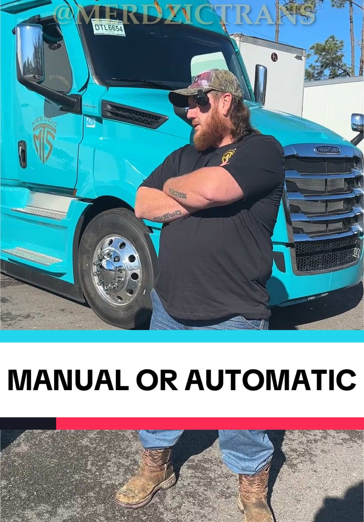 Trucker Larry doesn’t believe in automatic trucks 😳🚛 #trucking #trucker #cdl #manual #automatic #semitruck #transmission #trucktok #usa 