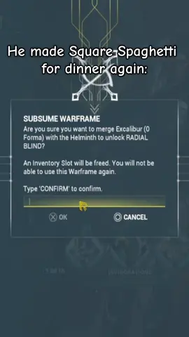 WHY DOES IT JIGGLE?!!???!!! #warframe #warframe1999 #warframecommunity #warframetiktok #warframearthurnightingale #warframeedit #arthurnightingale #warframememes #warframearthur #squarespaghetti 