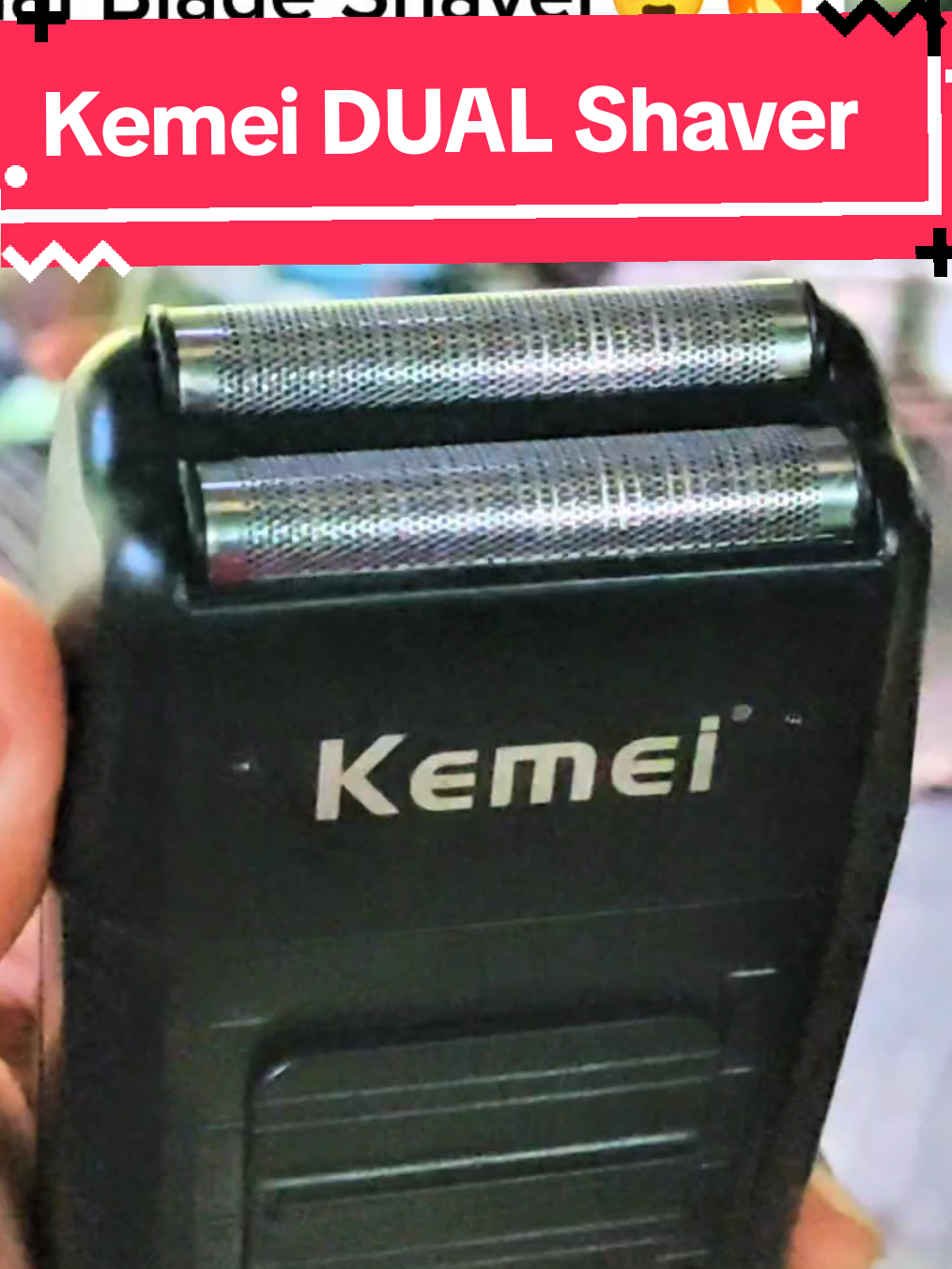 dalawang shaving blade sa isang device😍 #kemei #barberseries #barbero #shaver #electricshaver #fyp #fypシ #creatorsearchinsights 