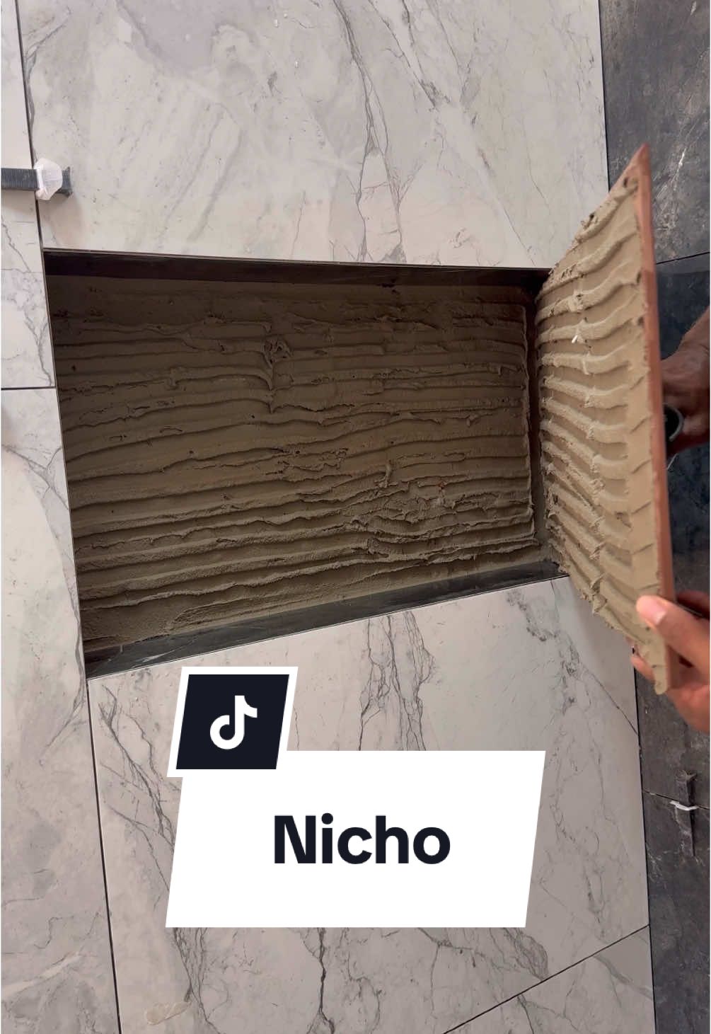 Nicho esculpido ✅    #ConstruindoSonhos #dicas #pedreiro #acabamento #nicho 