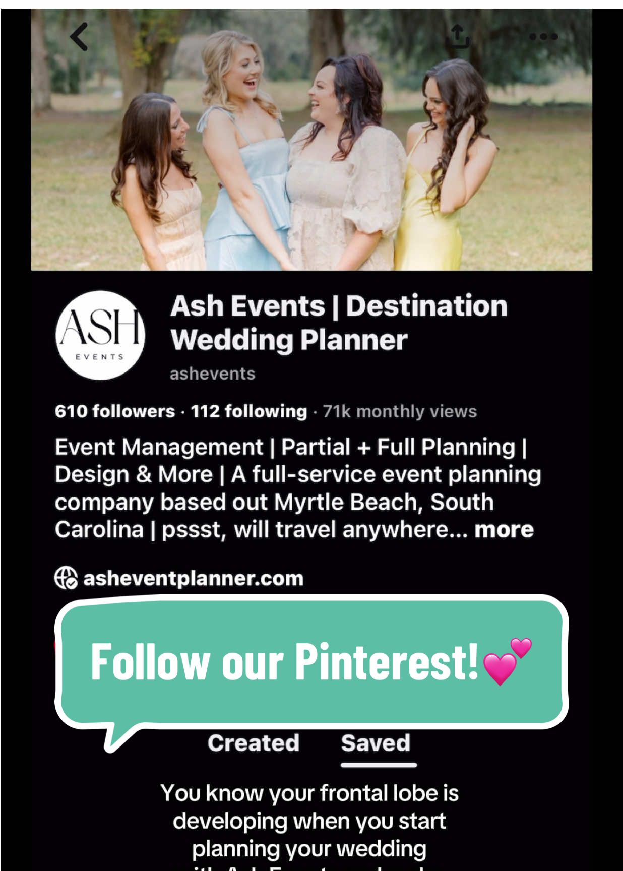 When you book your wedding to be planned by Ash Events, you can make Pinterest design boards to visually show us how you want your dream wedding to look! 🤩✨#weddingtiktok #weddingplanner #eventplanner #wedding #weddingday 