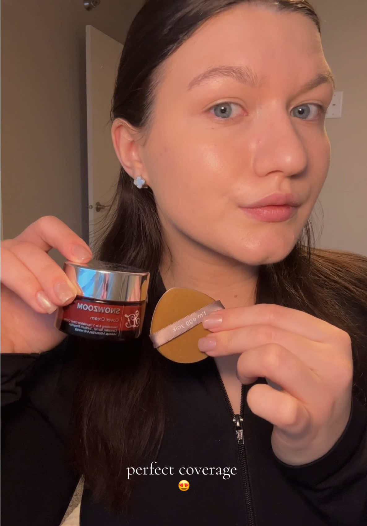 I like the way my skin looks with the covering cream😍 @SNOWZOOM SHOP #snowzoom #snowzoomcovercreme #covercream #foundation #coverage #makeup #skincoverage 