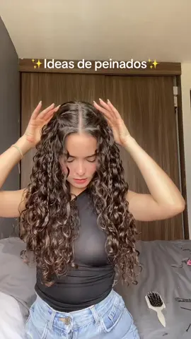 Un peinado súper sencillo pero lindo #hairstyle #hair #hairtok #hairtoks #curlyhairstyles #curlyhair 