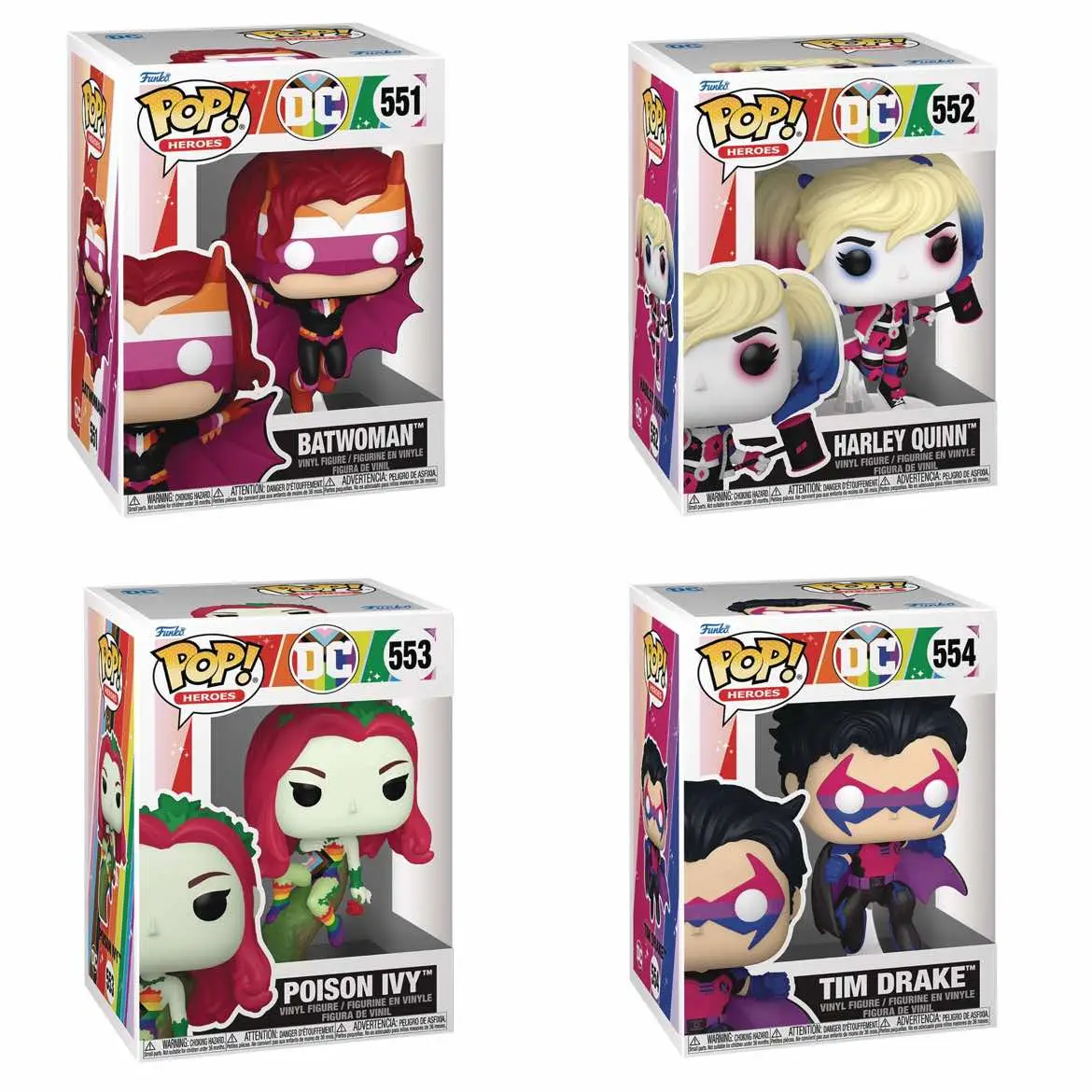 #funko #funkopop #funkopops #collector #collectors #toys #harleyquinn #batwoman #posionivy #timdrake #dc #Pride