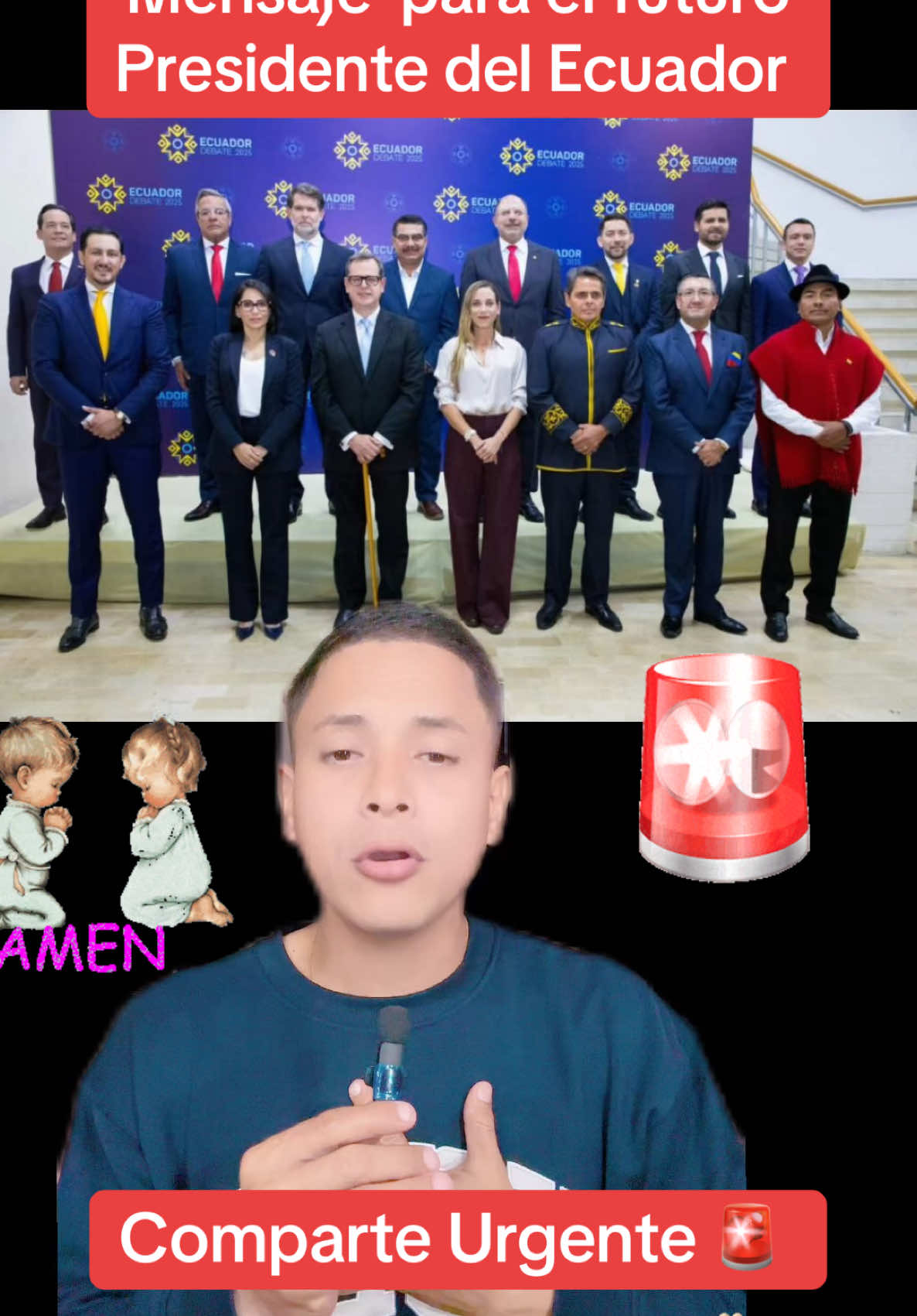 #greenscreen #mensaje para el futuro presidente del #ecuador sea #danielnoboa #luisagonzalez #andreagonzales #jimmyjairala #jorgeescala #victorarauz #luistilleria #juancueva etc…