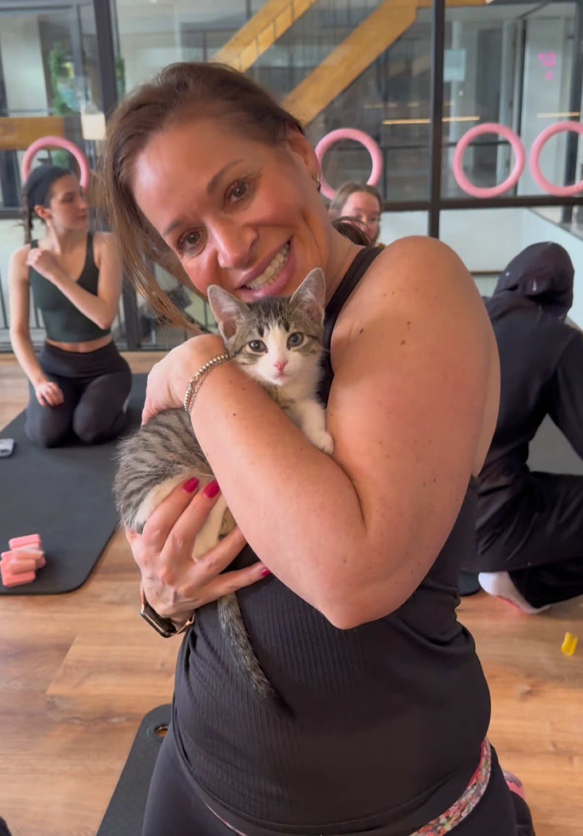 A look into our Kittens + Pilates class this past Sunday! February Kittens + Pilates dates will be announced on our instagram account and will be available for booking on the MINDBODY app 🐾 We hope to see you there 🩷🩷 #sculptpilates #pilatesworkout #sculpt #worcesterma #pilates #kittensandpilates #kittensoftiktok #adoptdontshop #massachusetts 