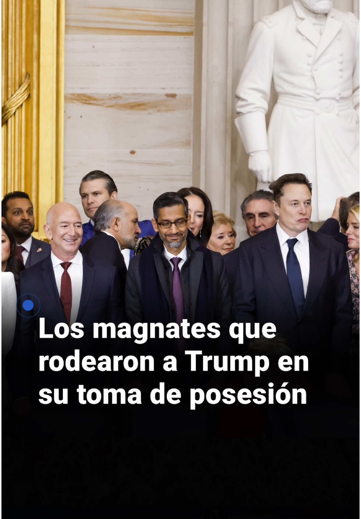 🇺🇸 ¿Quiénes son los magnates que rodearon a Trump en su toma de posesión? Durante su segunda toma de posesión, Donald Trump se rodeó de numerosos magnates de la tecnología. Te contamos quiénes fueron. #InaugurationDay #ElRegresoDeTrump #DonaldTrump #Trump #Biden #JoeBiden #Melania #MelaniaTrump #Jill #JillBiden #WashingtonDC #UnivisionNoticias #Uninoticias 