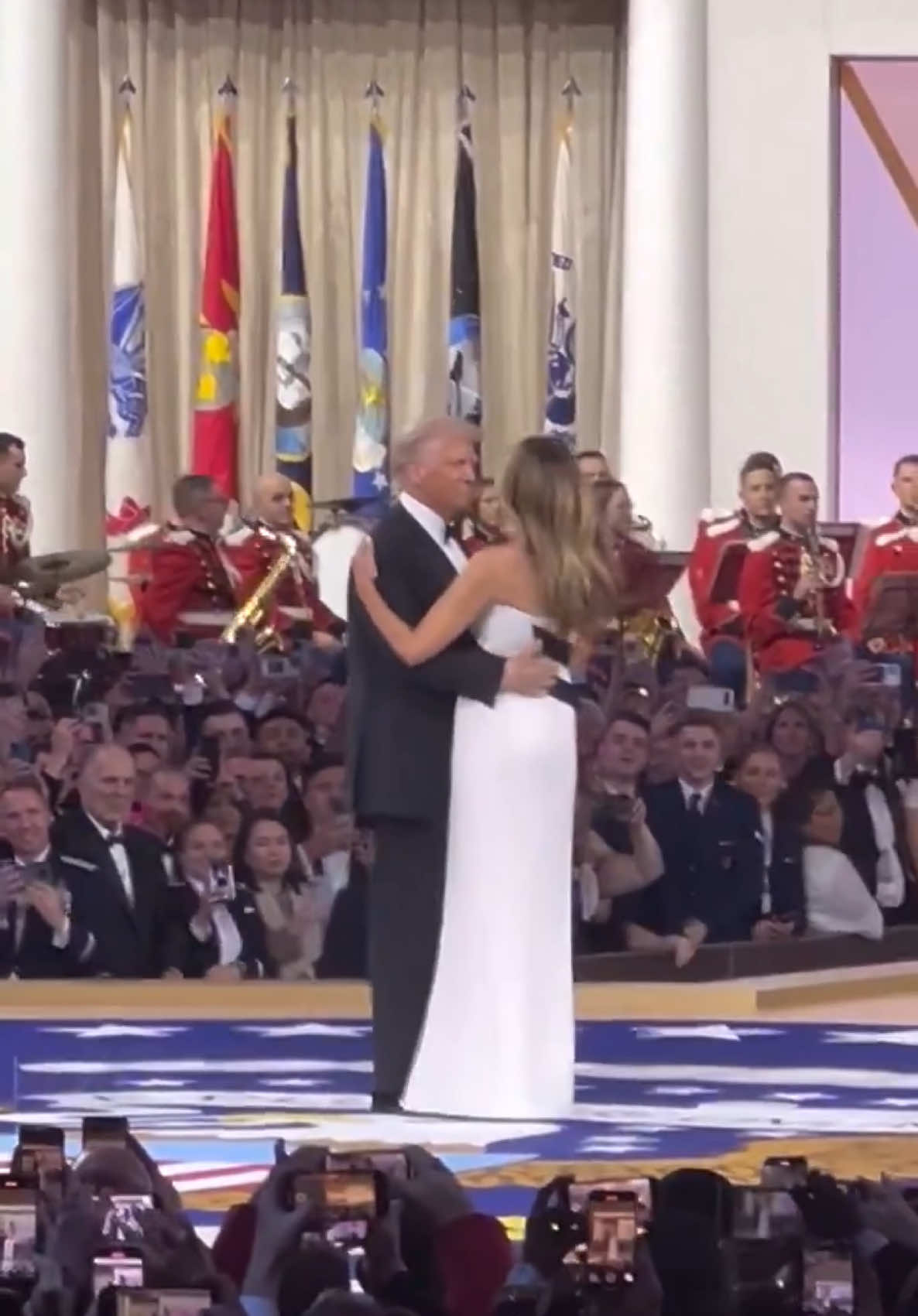 President Donald J Trump & beautiful First Lady Melania Trump dancing tonight at the Commander-In-Chief Inaugural Ball in Washington DC! MAGAAAAAAA!!