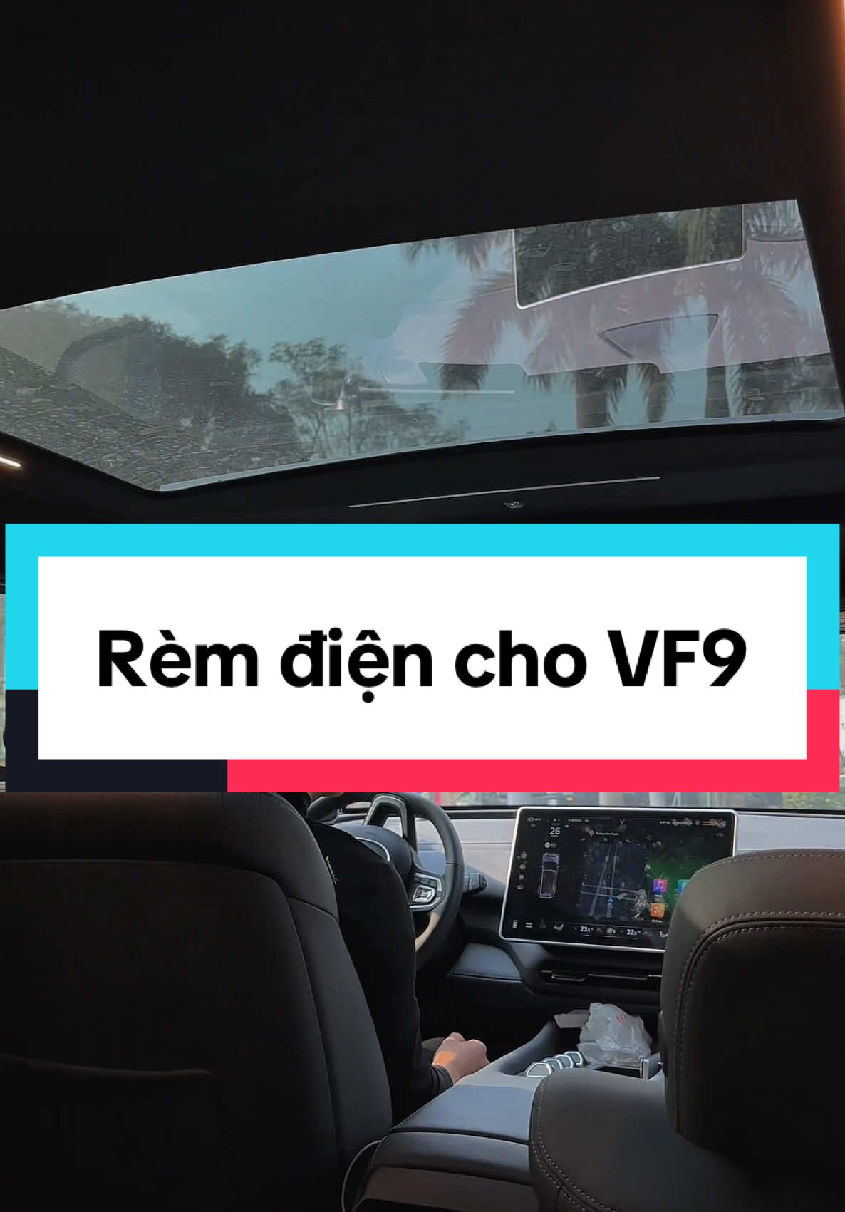 Thích kính trần nhưng lại sợ nắng nóng , rèm điện cho vf9 pháp sư việt nam đã sáng tạo ra , giúp cách nhiệt ngăn tia UV khỏi chê ...! 