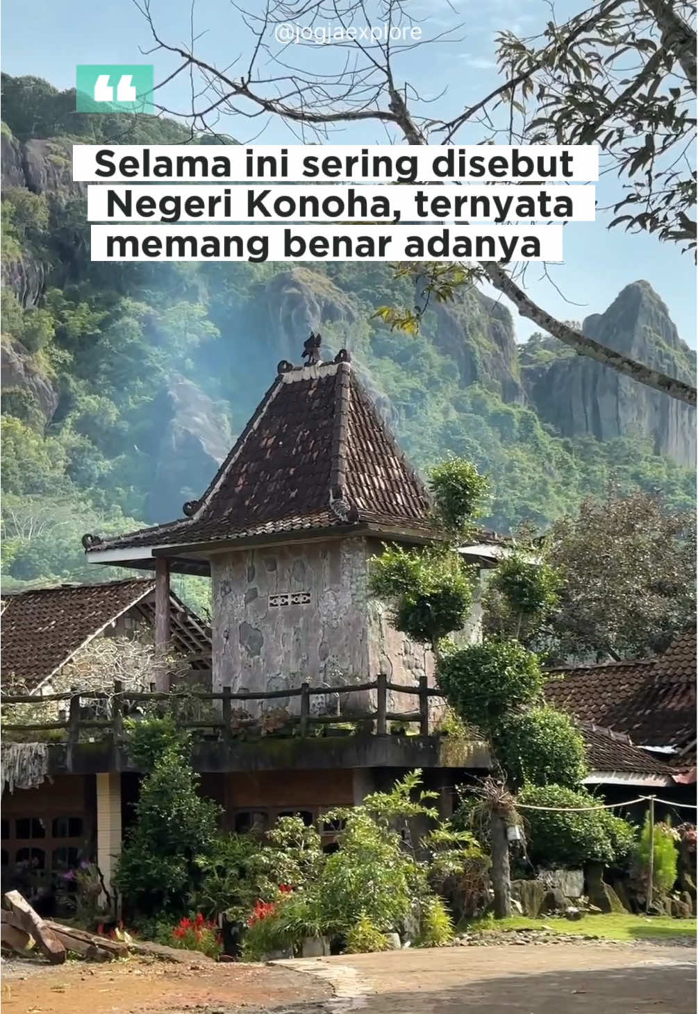 Sebuah desa di Jogja mempunyai kemiripan dengan gunung Hokage yang ada di desa konoha..  Desa ini terletak di Nglanggeran, Gunungkidul. View indahnya pernah menjadikan desa ini menjadi Desa Wisata Terbaik Dunia (Best Tourism Village) 2021 Ada yang udah pernah sampe sini?   #nglanggeran #desakonoha #gunungkidul #jogjaexplore #jogjaistimewa #fyp #yogyakarta 