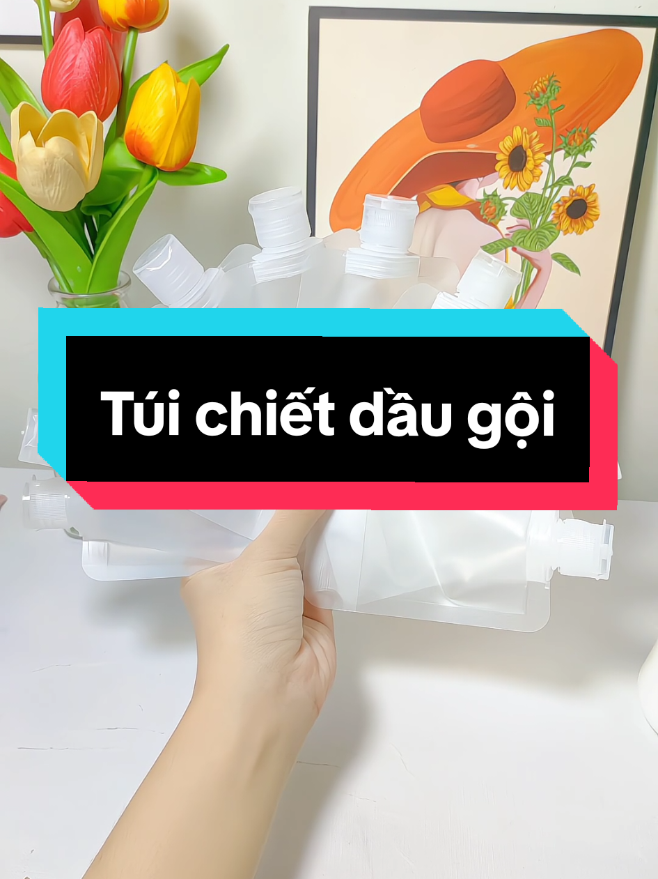 Combo 10 túi chiết dầu gội, mỹ phẩm đi du lịch #tuichietmypham #tuichietdaugoi #tuichietmyphamdulich #review 