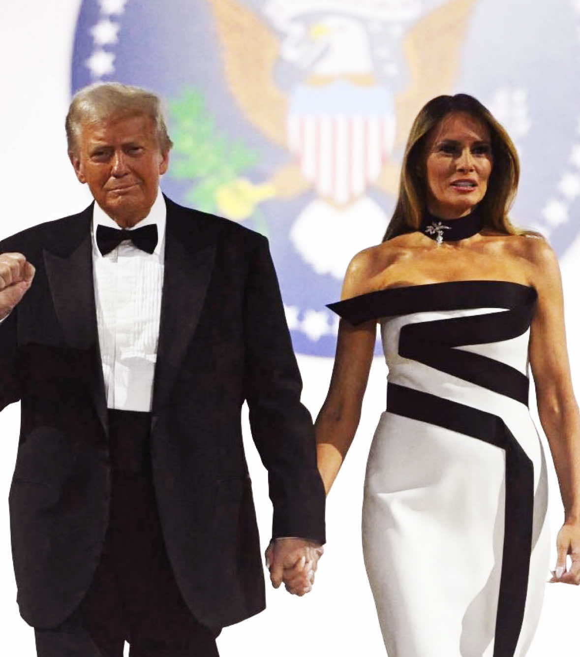 America’s President and First Lady at the Commander and Chief Inaugural Ball. #usa #america #american #unitedstates #inauguration #donaldtrump #trump #trending #news 