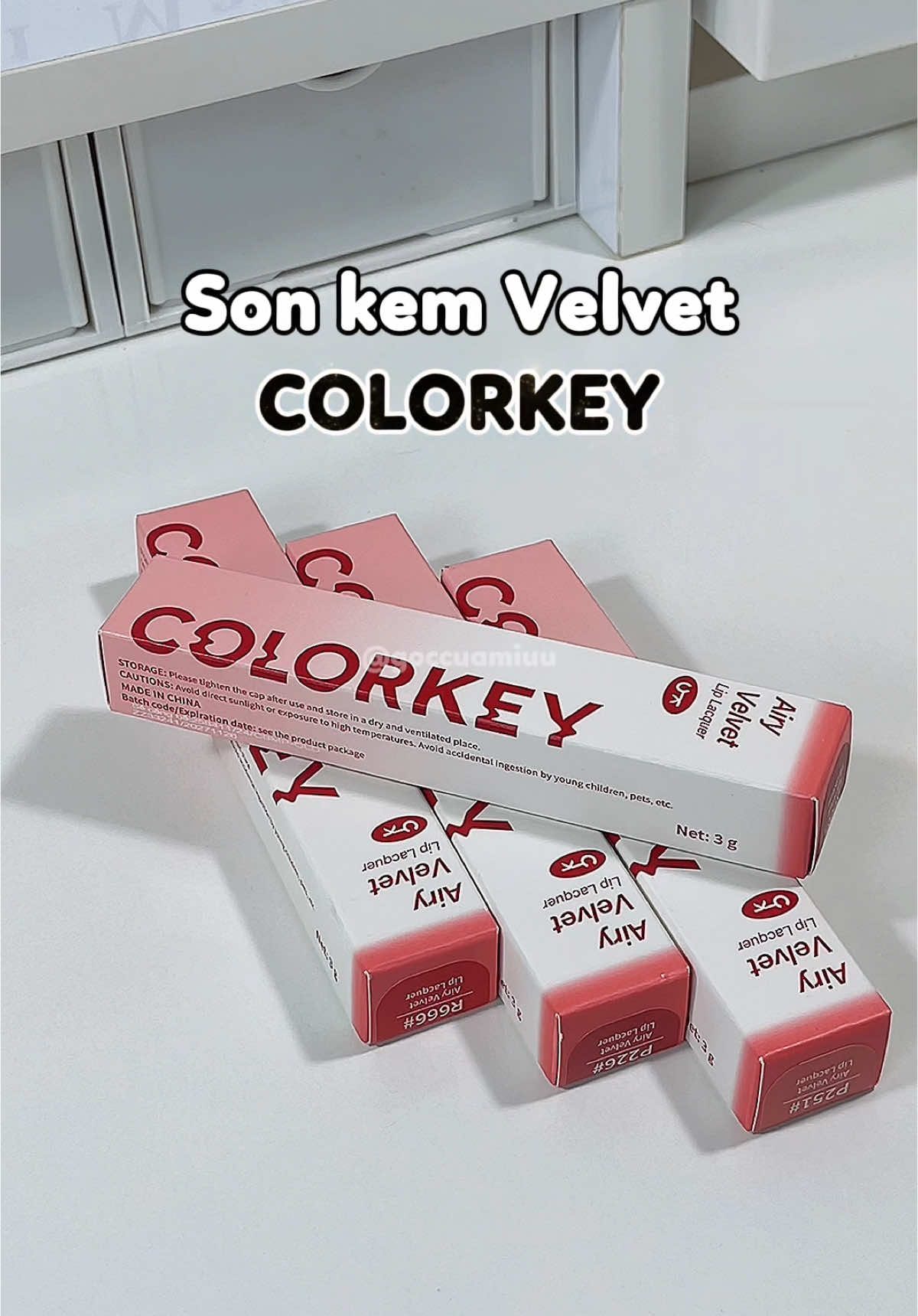 Trời ơi mấy bà thử son kem mới ra nhà Colorkey chưa đẹp lắm mấy bà ơi #goccuamiuu #reviewlamdep #goclamdep #colorkey #sonnhung #sonxinh  #goclamdep #swatchson #reviewlamdep #viral #fyp #sonMLBB #xuhuong 