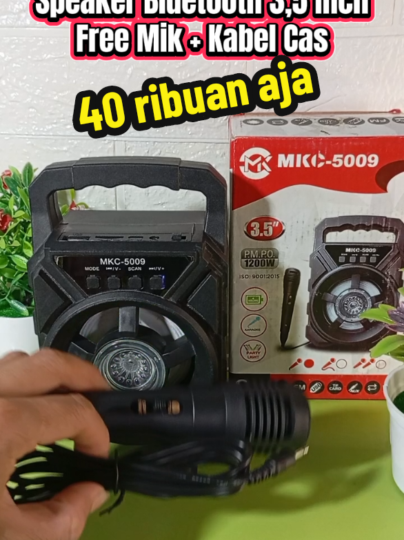 Speaker Bluetooth 3,5 inchi Gratis Mik Kabel dan Kabel Cas #eletronik  #speakerbluetooth  #speaker 