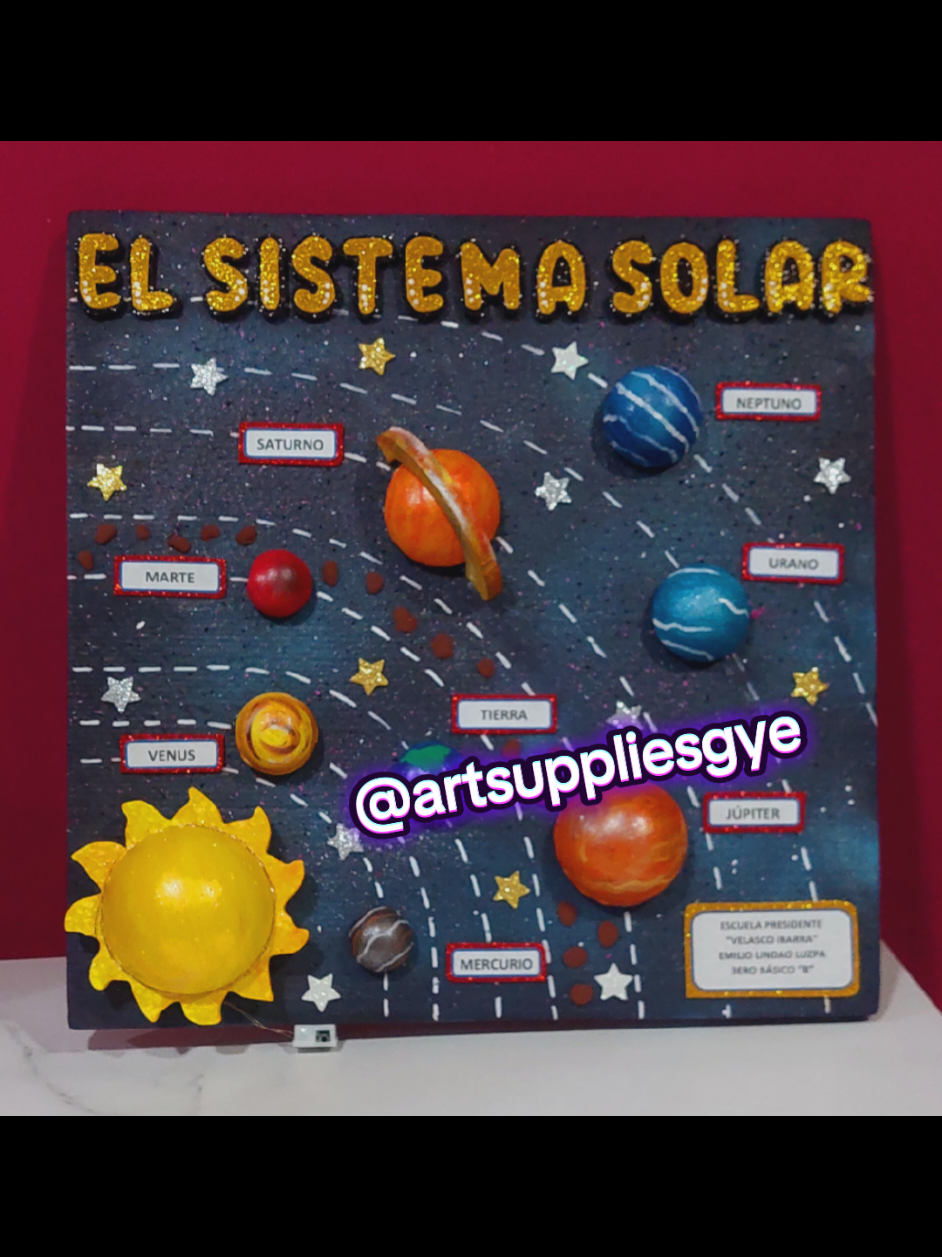 Me la he gozado armando esta #maqueta del #sistemasolar para mi querida @Maidaluzpa  #maquetasguayaquil #manualidadesconfomix #parati #artsupplies #guayaquil #samborondon #pintadoamano🎨🖌️ #fypシ゚viral #materiales #pebeopaint #evans  @Arturo Castro @CaroG_9099 