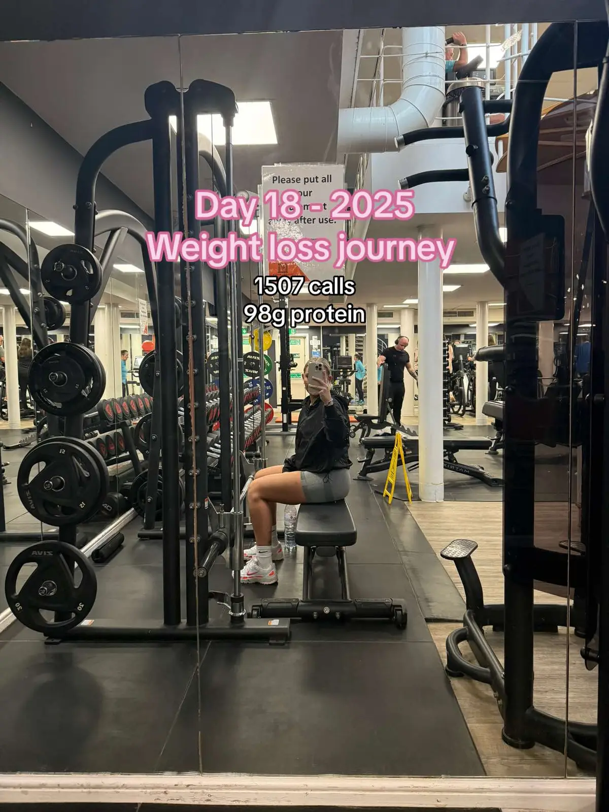 Day 18, back in the gym and back to my routine, Monday is glute & hams 🙋🏼‍♀️ keep an eye out for the workouts 🫶🏽 #fyp #girlswholift #gym #2025weighlossjourny #stairmasterworkout #gymgirlshit #bodyimagehealing #wieiadweightloss #wieiadrealistic #weightloss #caloriedeficit 