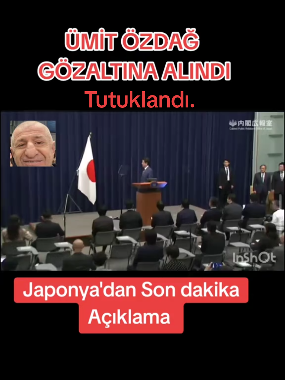 #ÜmitÖzdağ #Gözaltı na alındı Ülkesi Sahip çıktı. #ZaferPartisi #JaponÜmit  #Japonya #japan 